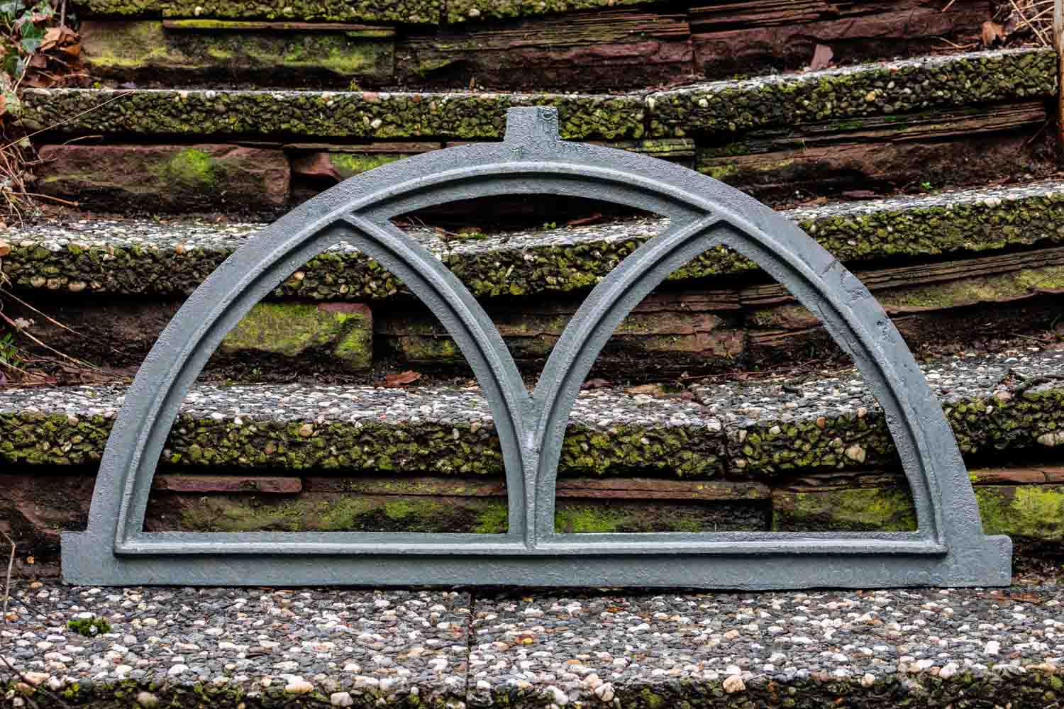 Fenster grau Stallfenster Eisenfenster Scheunenfenster Eisen 81cm Antik-Stil (g)