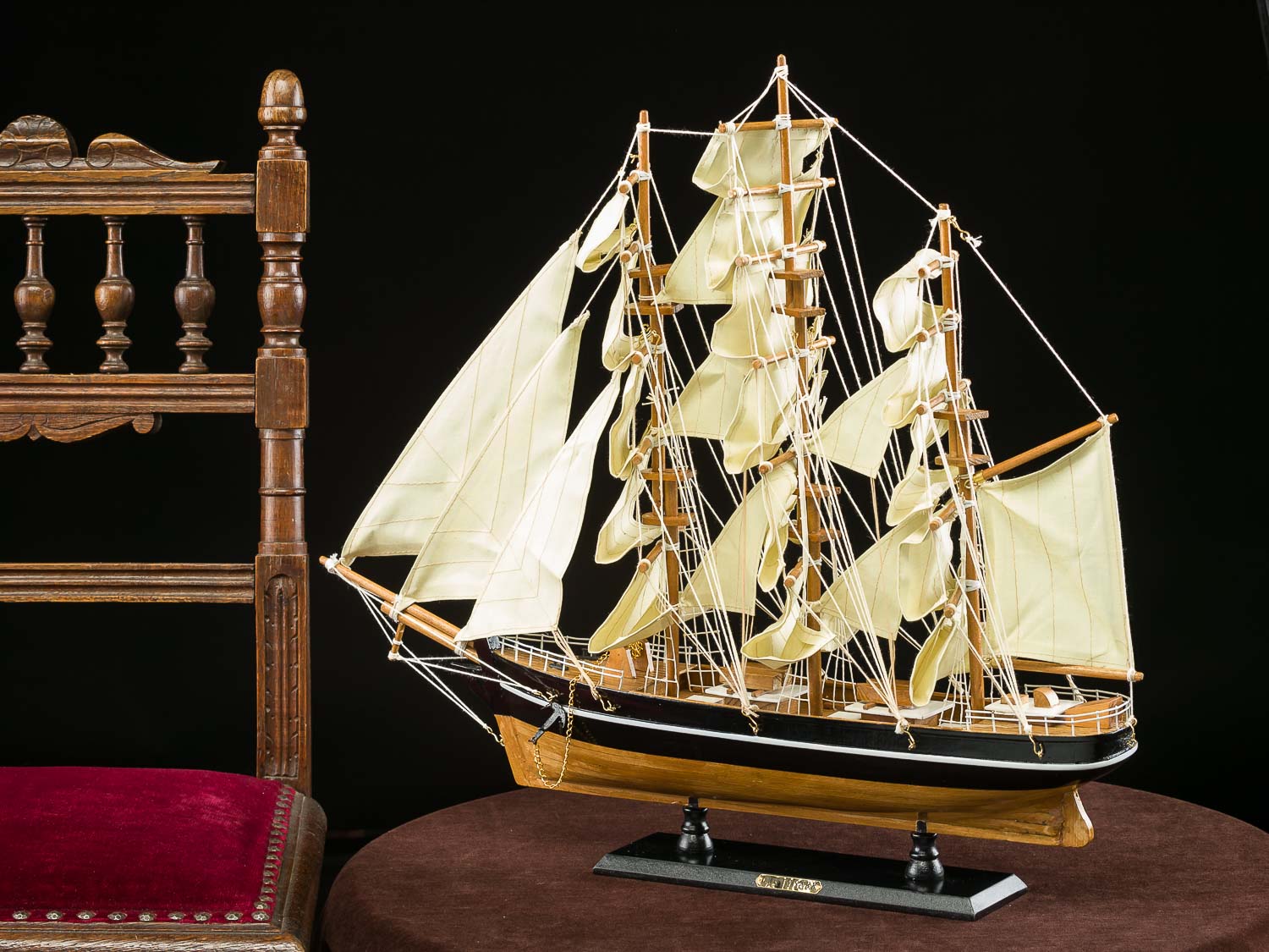 Modellschiff Cutty Sark Wollklipper Holz Schiffsmodell