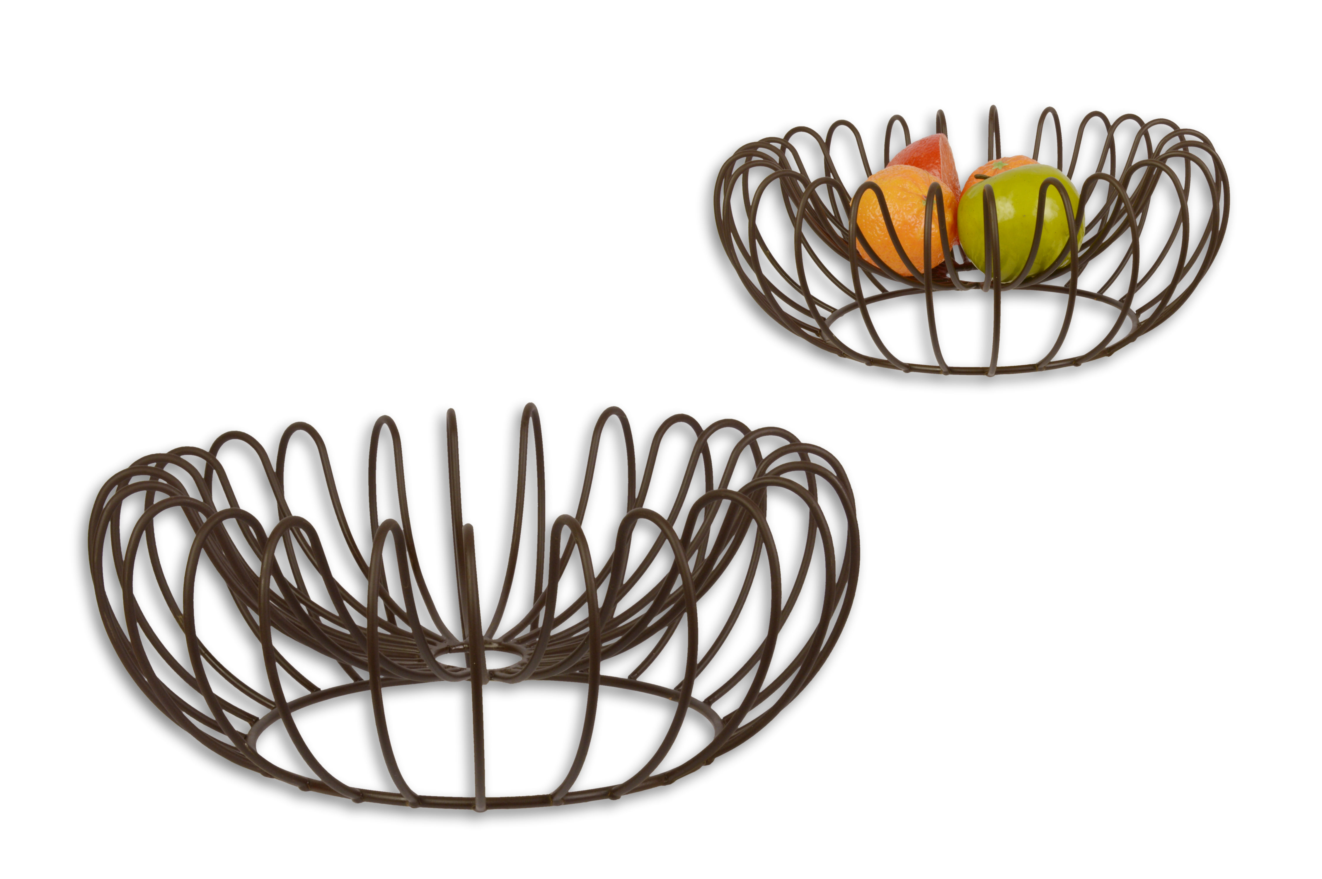 Un panier à fruits en fer réplique design rétro décoration