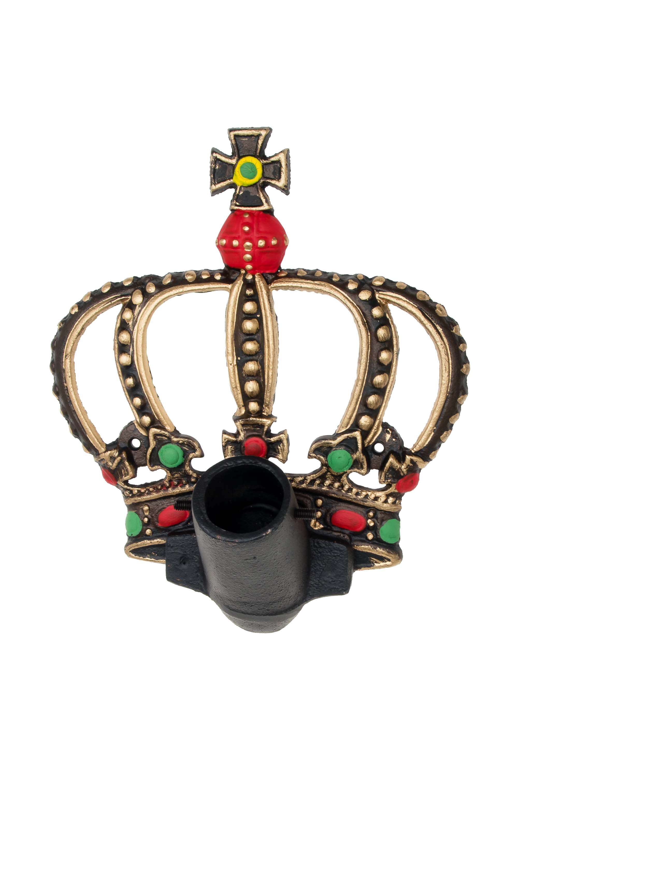 Flaggenhalter Fahnenhalter Krone König Fahnenmasthalter Fahne