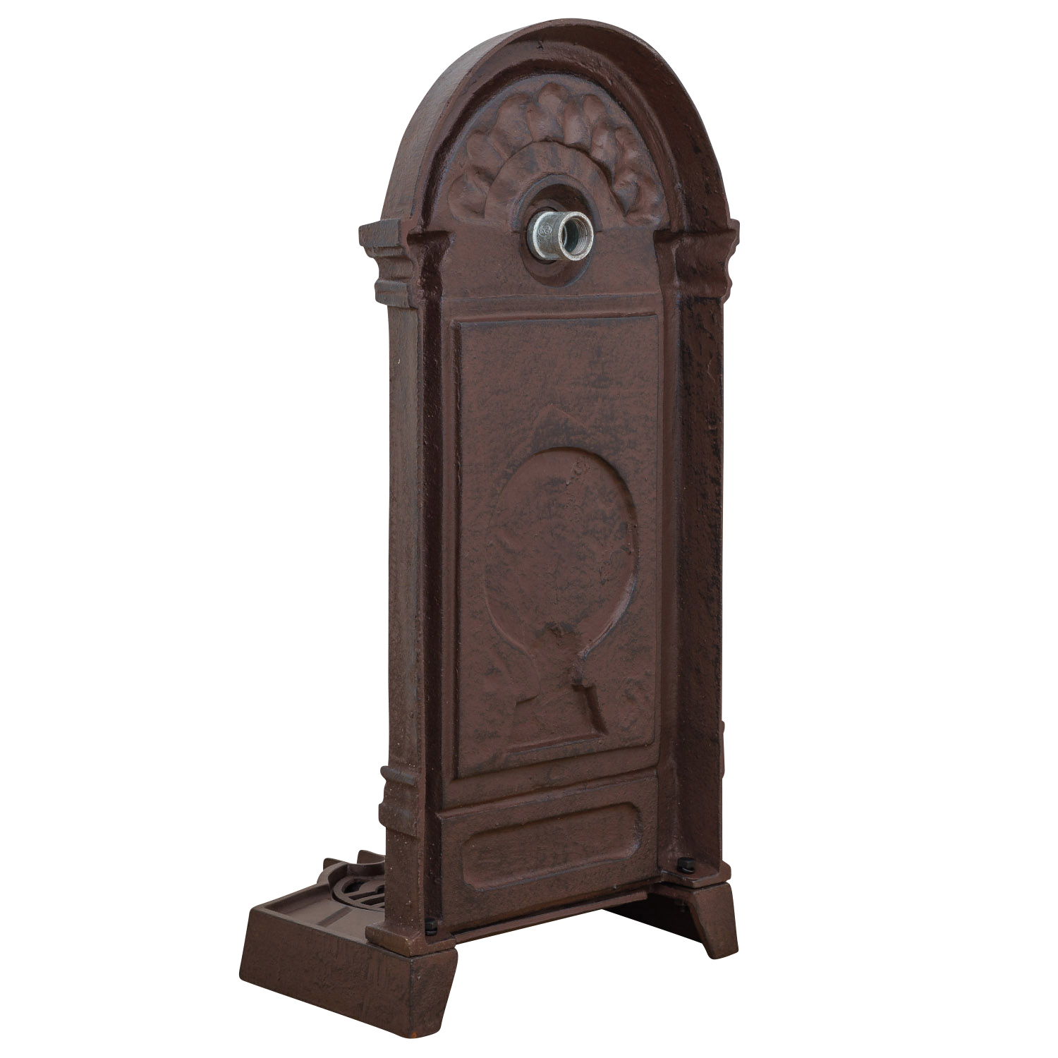 Standbrunnen Brunnen Waschbecken Eisen Wandbrunnen Antik-Stil 69cm braun