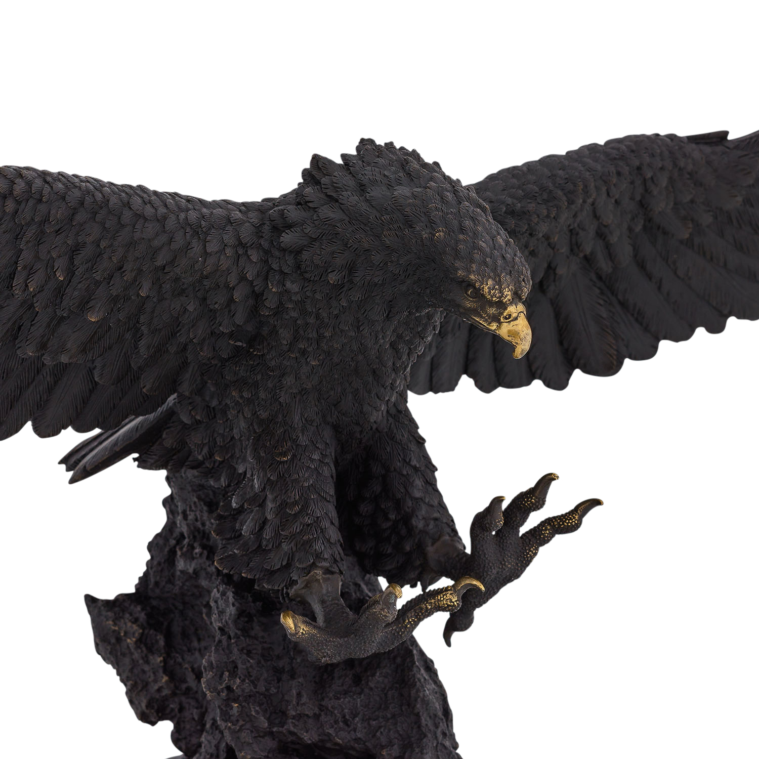 Bronzeskulptur Adler Bronze Figur Statue Skulptur Dekoration Antik-Stil 73cm