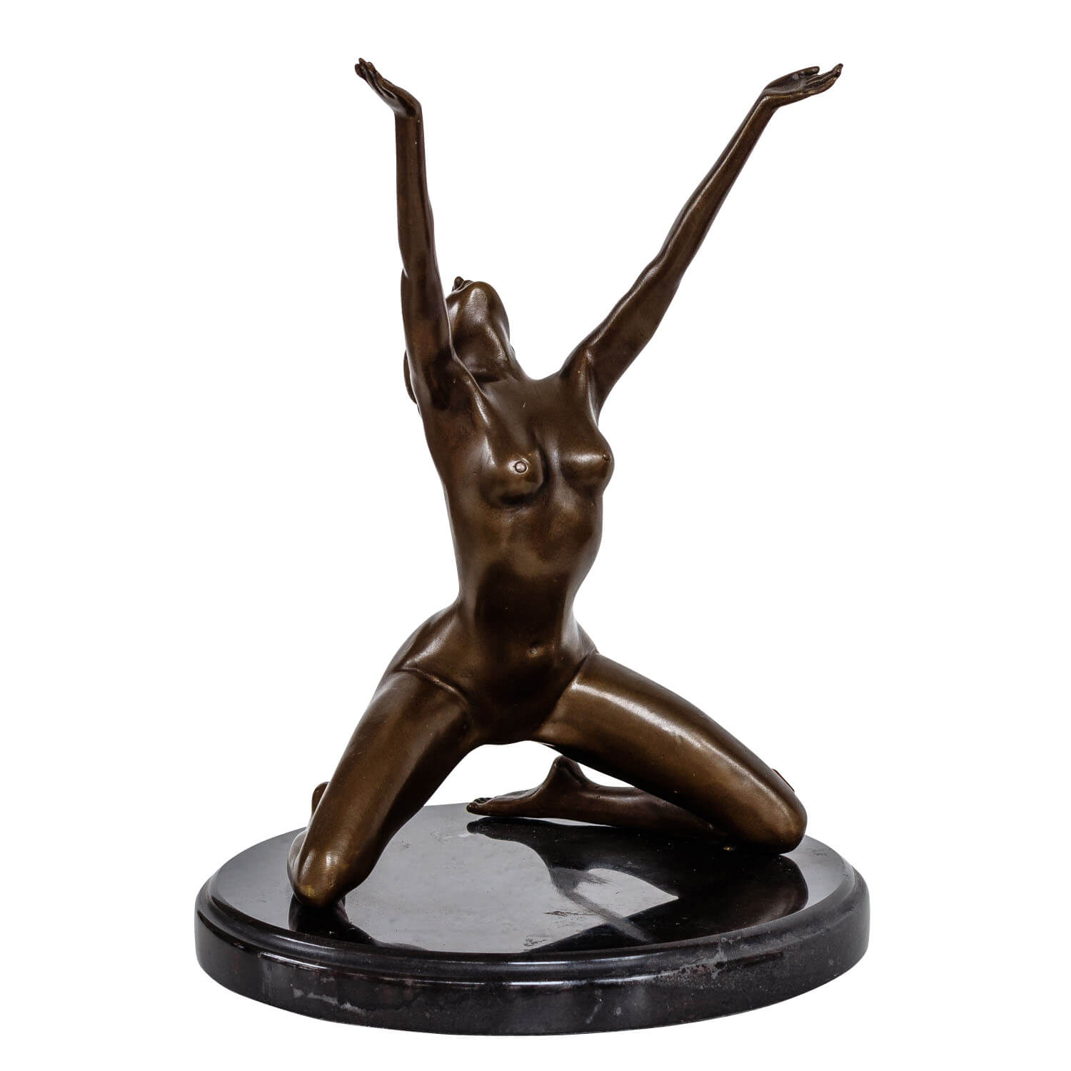 Bronzeskulptur Erotik Frau erotische Kunst Antik-Stil Bronze Figur Statue 25cm
