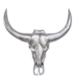 Stierkopf, Schädel, Schädel-Design, Metall, Deko
