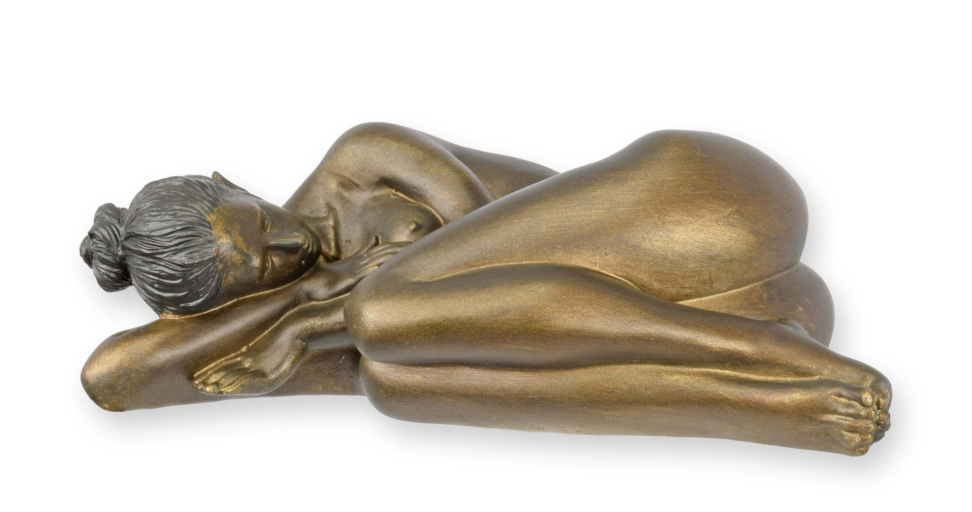 statue, sculpture, bronze, weiblich, liegend