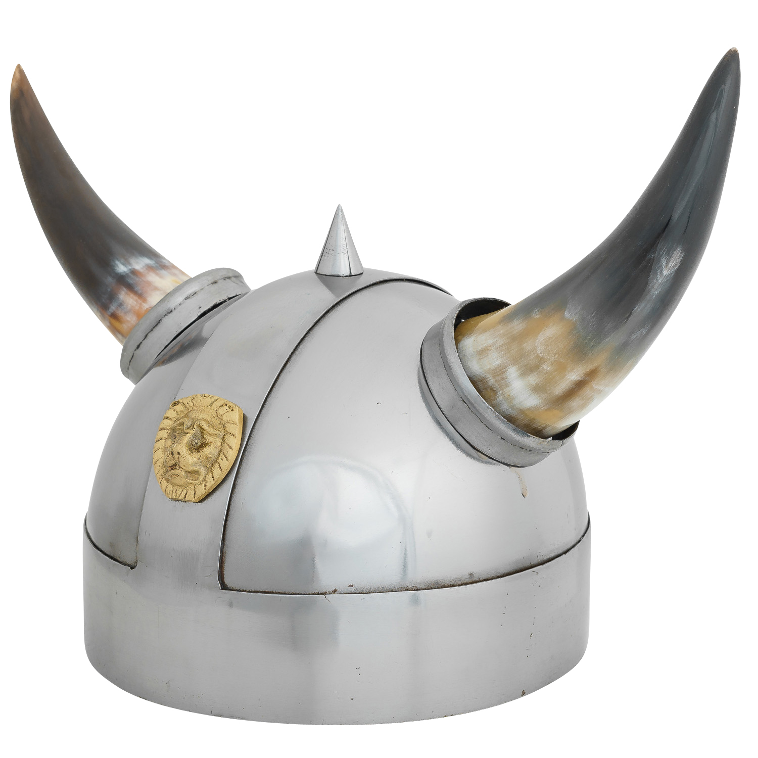 Wikingerhelm Krieger Rüstung Helm LARP Dekoration Metall 34cm Antik-Stil