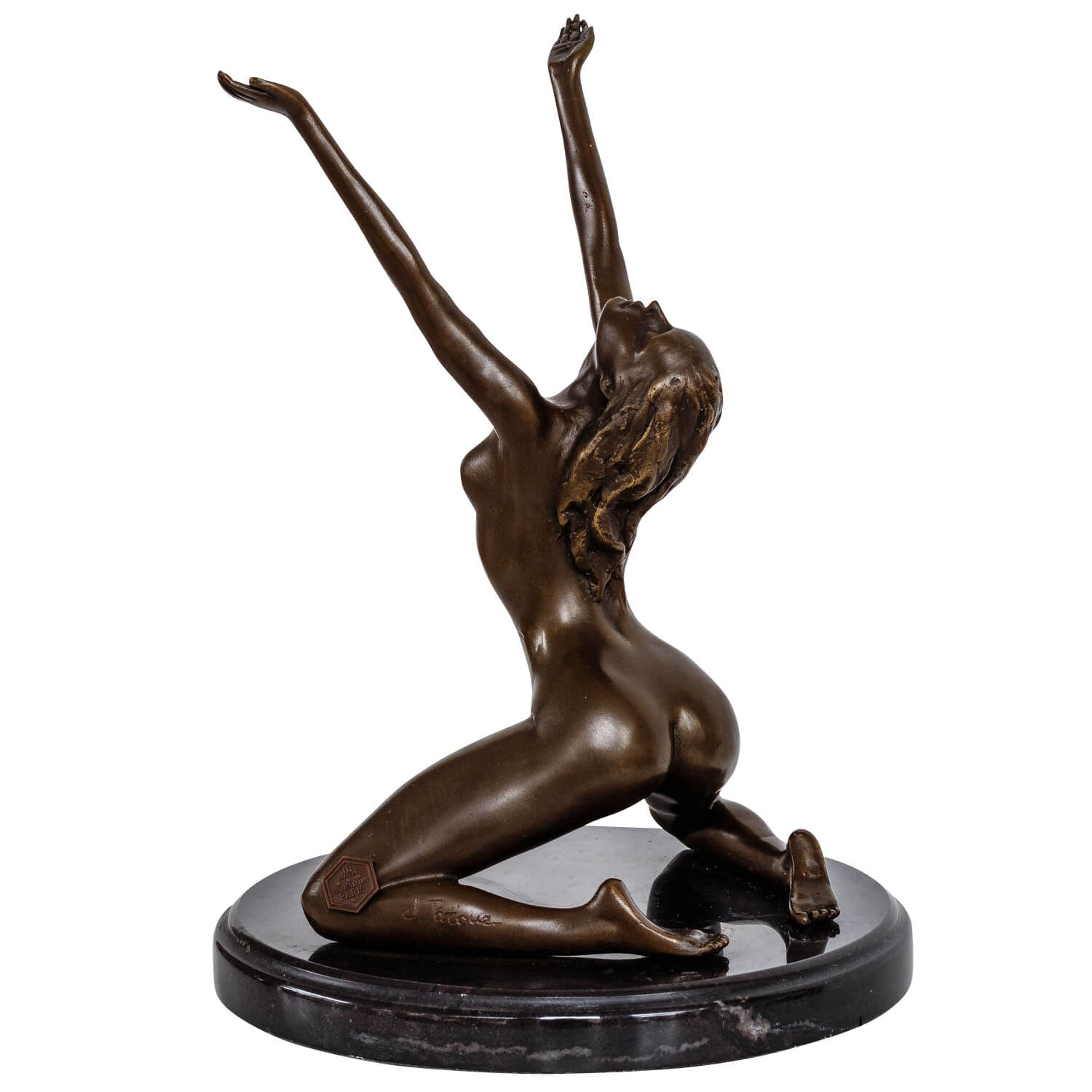 Bronzeskulptur Erotik Frau erotische Kunst Antik-Stil Bronze Figur Statue 25cm