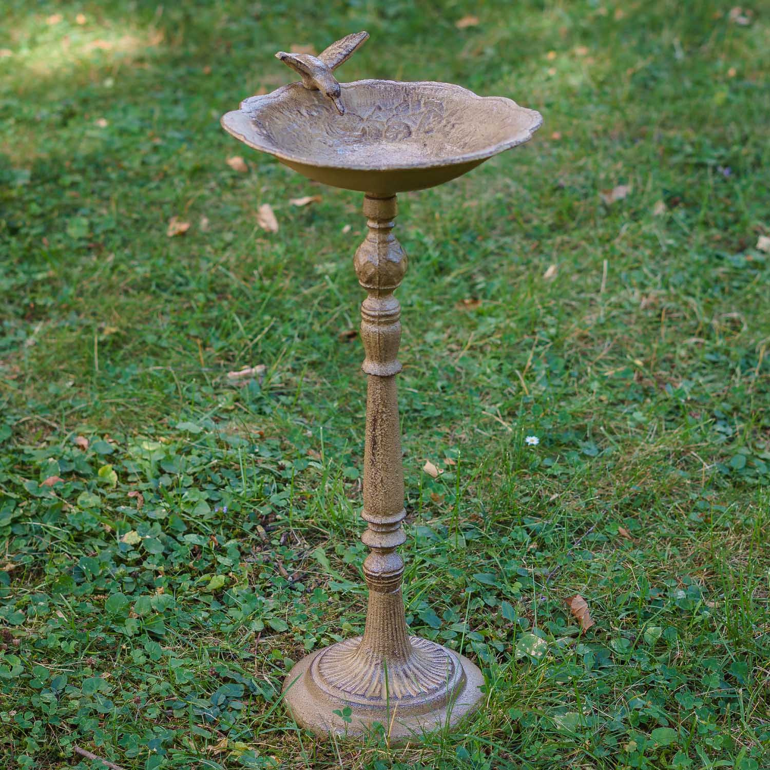 Vogeltränke Vogelbad Garten Vogelbecken Vogel Tränke Eisen 58cm