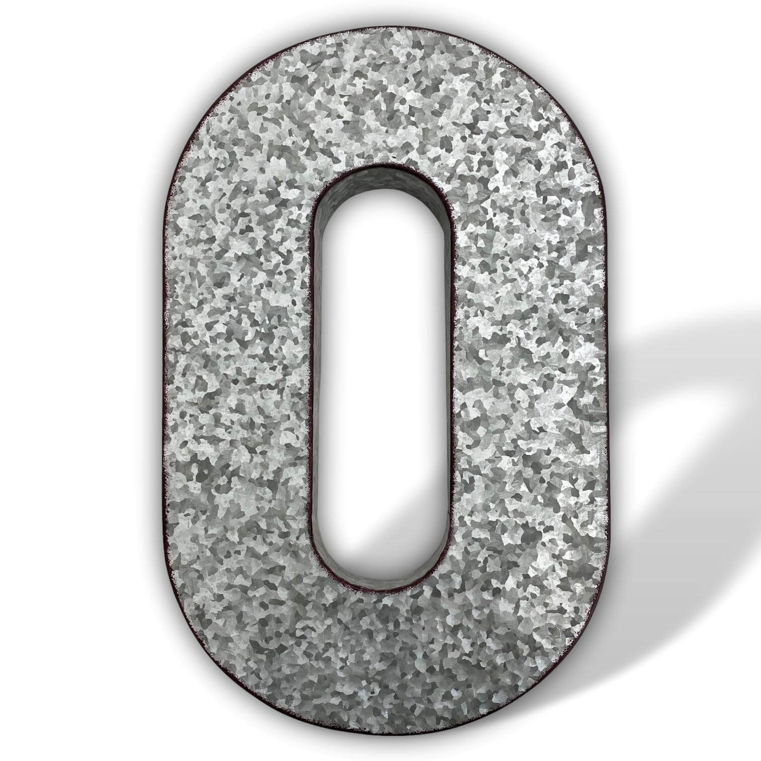 XXL 52cm lettre chiffre numéro zinc métal décoration jardin 3D