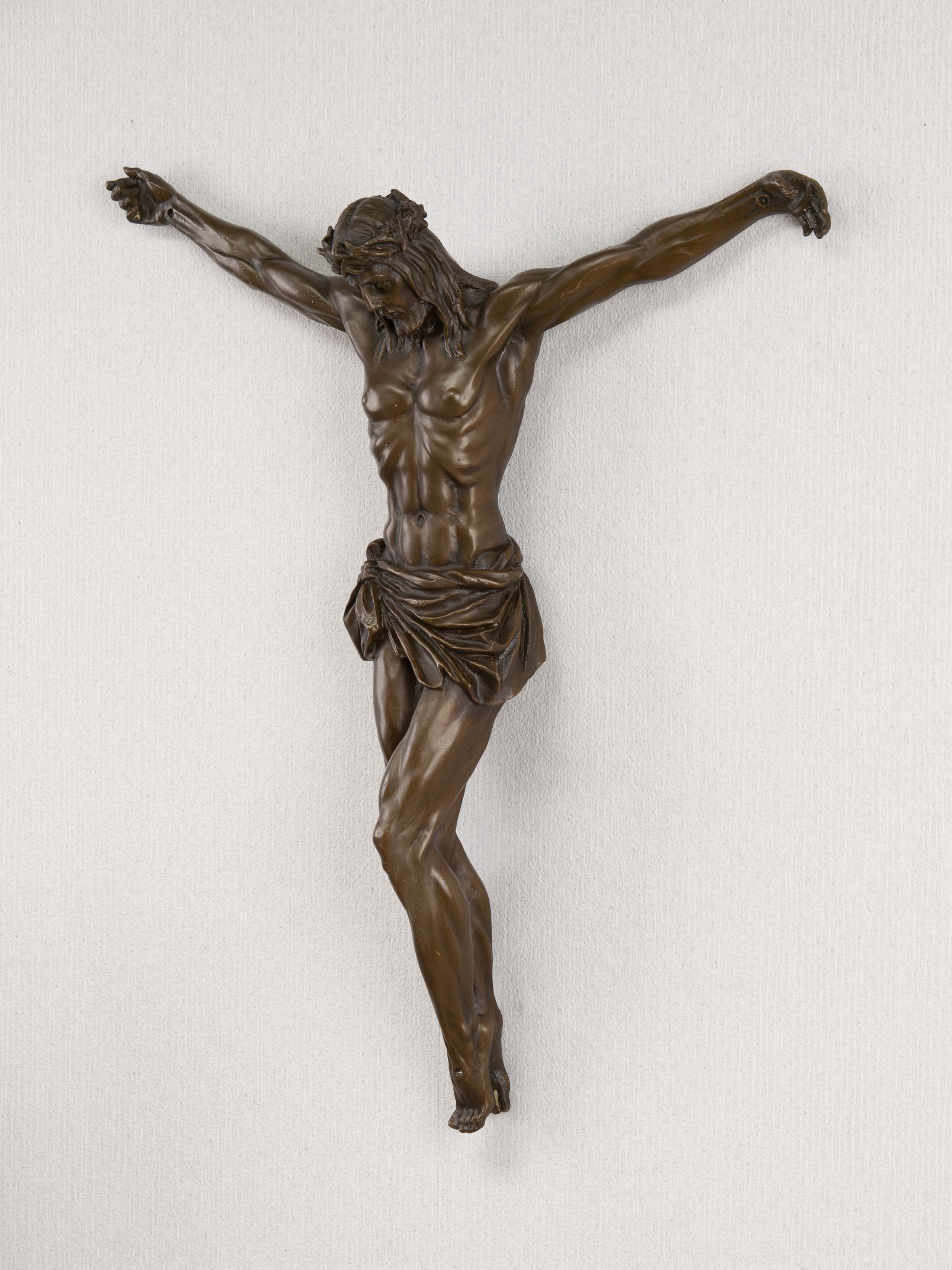Bronzeskulptur Korpus Jesus Christ Kreuzigung Bronze Skulptur Figur sculpture