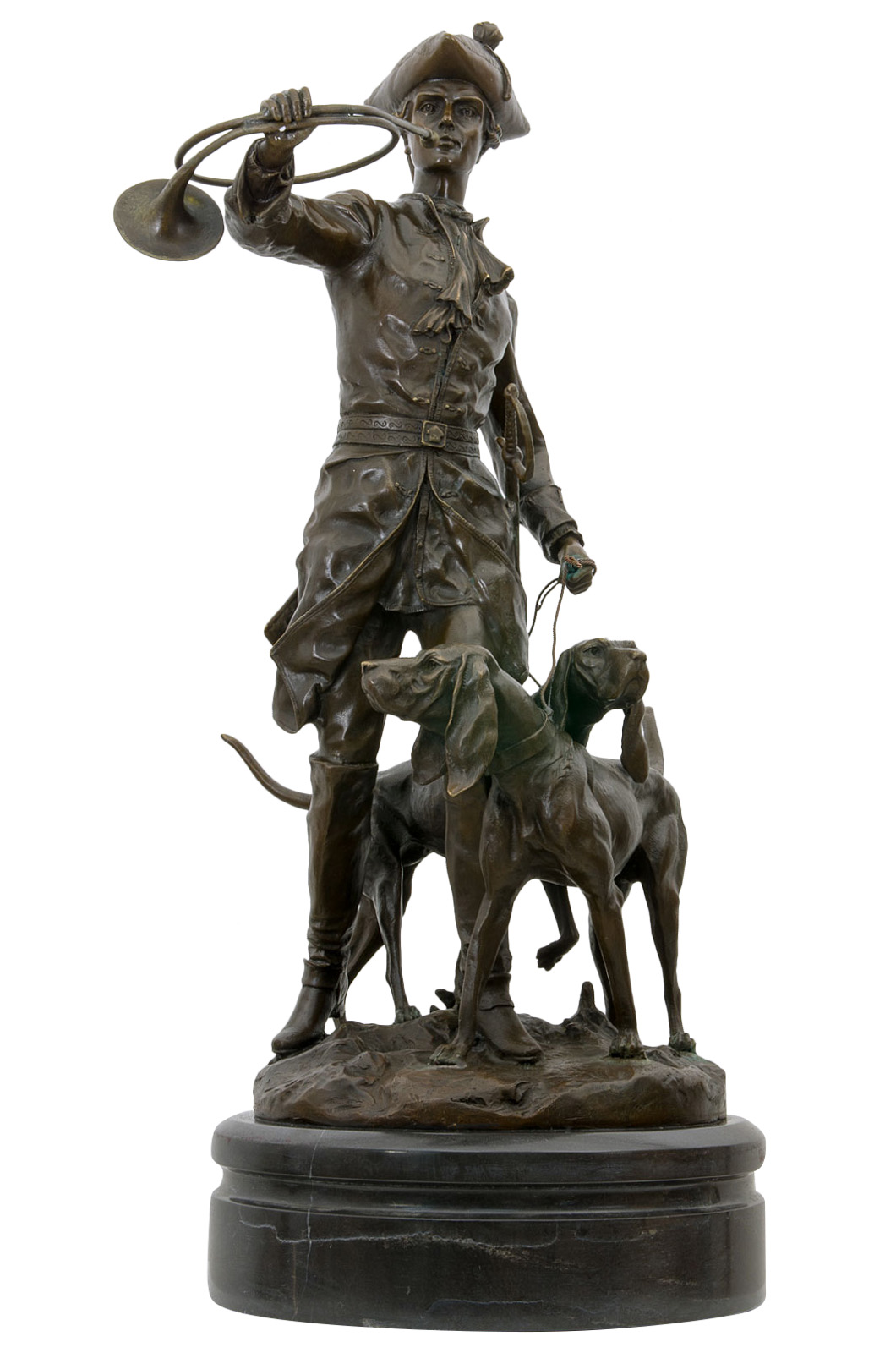 Bronzeskulptur Louis XV Hund im Antik-Stil Bronze Figur Statue 72cm