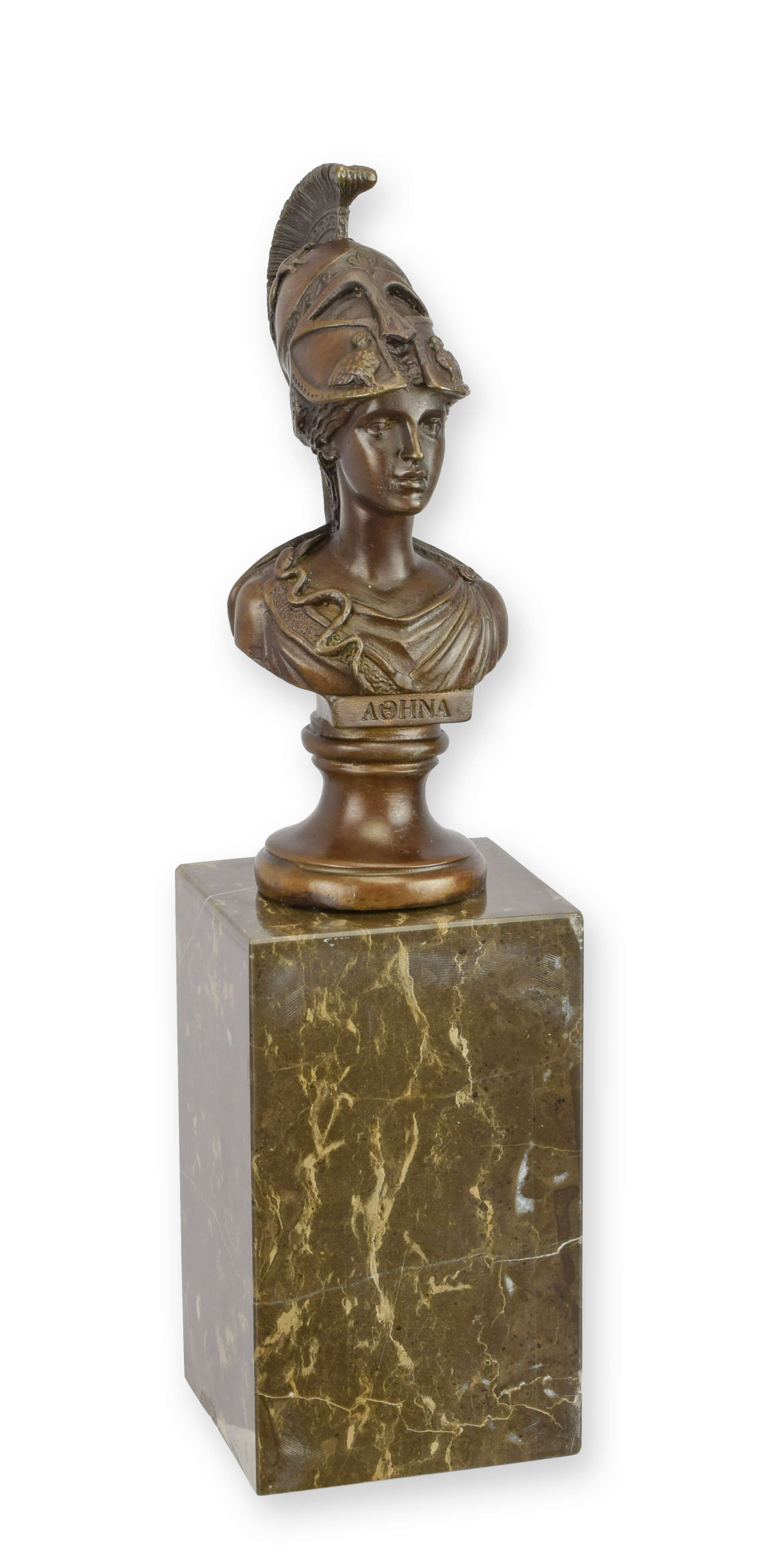 Statue, Bust, Bronze, Helmets, Marble base