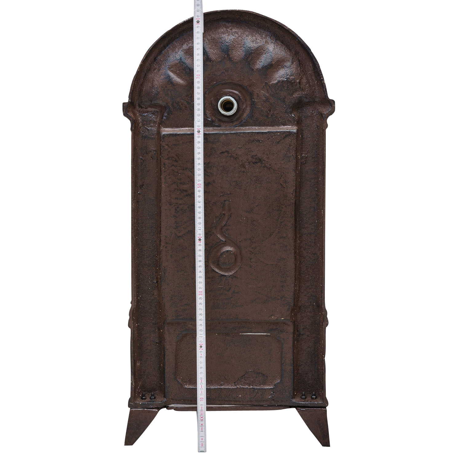 Standbrunnen Waschbecken Brunnen Eisen Wandbrunnen antik Style 83cm braun